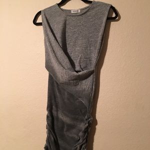 Ombré grey midi dress
